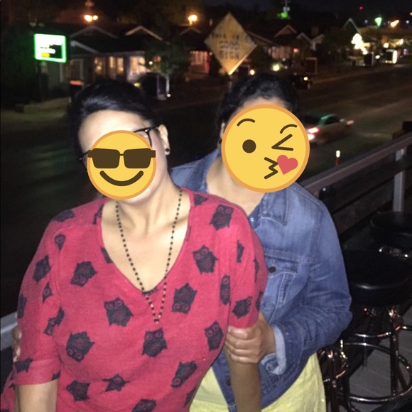 Red sweater with black owls 🦉 - Picture 2 of 9